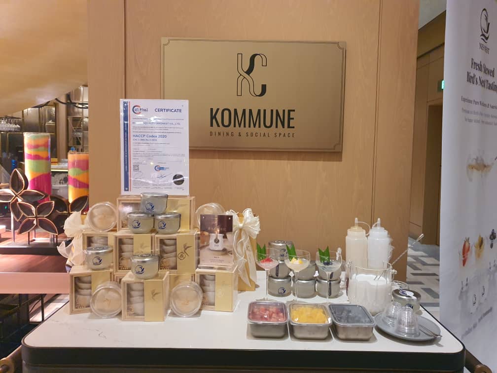 NIS NEST product and tasting display at KOMMUNE